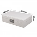 Шкатулка Casegrace SP-01155 для украшений и ювелирных изделий драгоценностей White