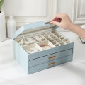 Шкатулка Casegrace SP-01223 для украшений и ювелирных изделий трехуровневая 26,5*18*13,5 см Blue