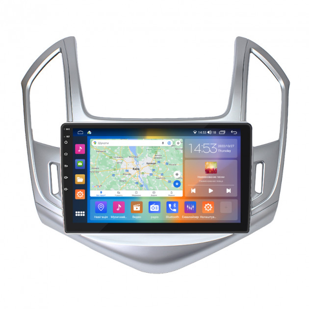 Штатная магнитола Lesko для Chevrolet Cruze I Рестайлинг 2012-2016 экран 9" 4/64Gb CarPlay 4G Wi-Fi GPS Prime