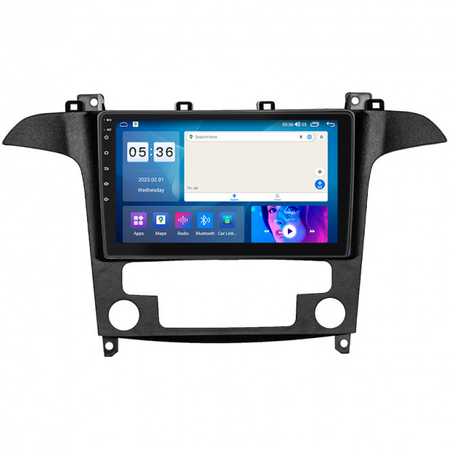Штатная магнитола Lesko для Ford Galaxy II ver 2 2006-2010 экран 9" 2/32Gb CarPlay 4G Wi-Fi GPS Prime