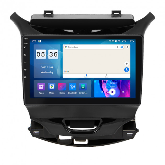 Штатная магнитола Lesko для Chevrolet Cruze II 2015-н.в. экран 9" 2/32Gb CarPlay 4G Wi-Fi GPS Prime