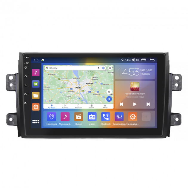 Штатная магнитола Lesko для Suzuki SX4 I (Classic) Рестайлинг 2009-2014 экран 9" 4/64Gb CarPlay 4G Wi-Fi GPS Prime