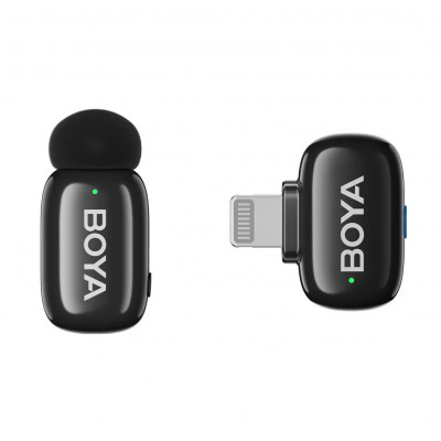 Мікрофон петличний бездротовий BOYA mini-16 (Lightning) black