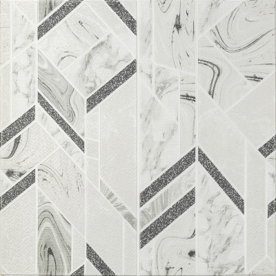 Панель стеновая 3D 680х680х4мм Абстракция серая SW-00001990