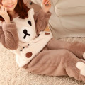 Женская тёплая махровая пижама Bear White XL