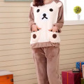 Женская тёплая махровая пижама Bear White XL