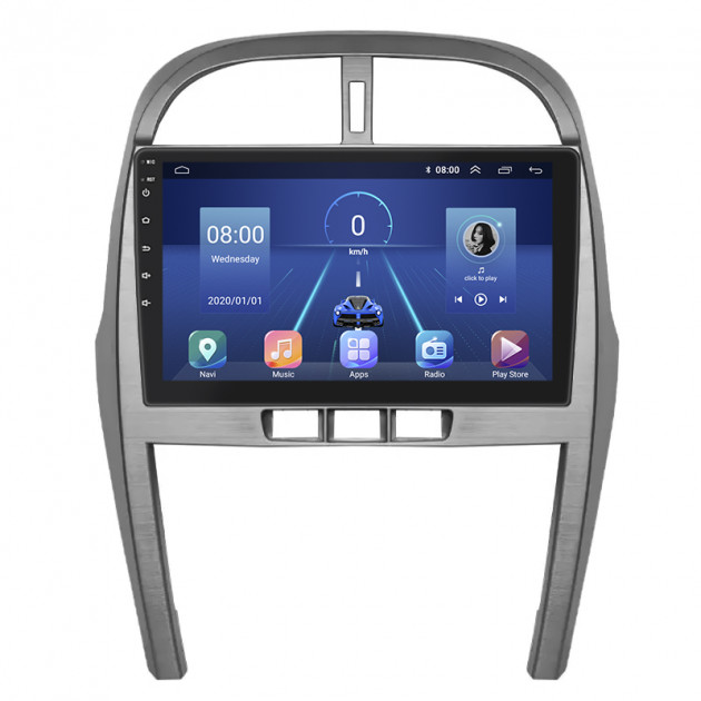 Штатная магнитола Lesko для Chery Tiggo 3 I 2014-2020 экран 10" 2/32Gb Wi-Fi GPS Base
