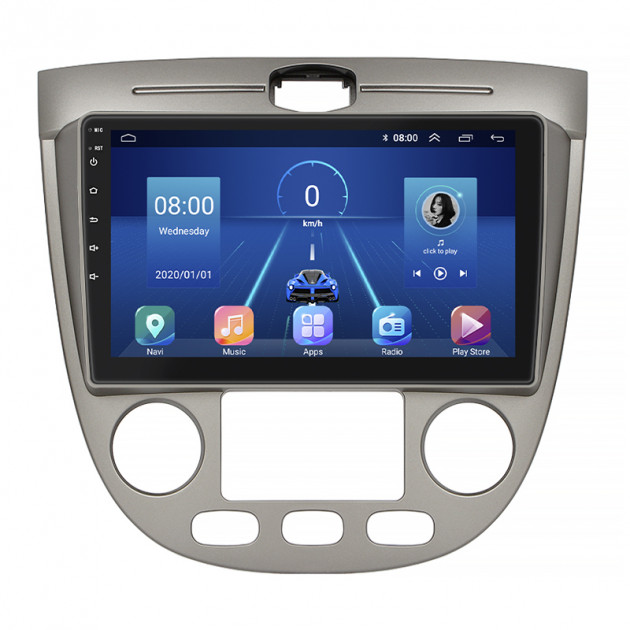 Штатная магнитола Lesko для Chevrolet Nubira Auto AC 2003-2010 экран 9" 4/64Gb 4G Wi-Fi GPS Top
