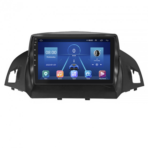 Штатная магнитола Lesko для Ford C-MAX II 2010-2015 экран 9" 6/128Gb 4G Wi-Fi GPS Top