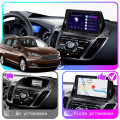 Штатная магнитола Lesko для Ford C-MAX II Рестайлинг 2015-2019 экран 9" 4/32Gb 4G Wi-Fi GPS Top