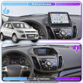 Штатная магнитола Lesko для Ford Kuga II 2012-2016 экран 9" 4/64 QLED CarPlay 4G Wi-Fi GPS 360 Prime