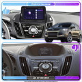 Штатная магнитола Lesko для Ford Kuga II Рестайлинг 2016-2019 экран 9" 2/32Gb Wi-Fi GPS Base