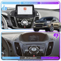 Штатная магнитола Lesko для Ford Kuga II Рестайлинг 2016-2019 экран 9" 4/64 QLED CarPlay 4G Wi-Fi GPS 360 Prime
