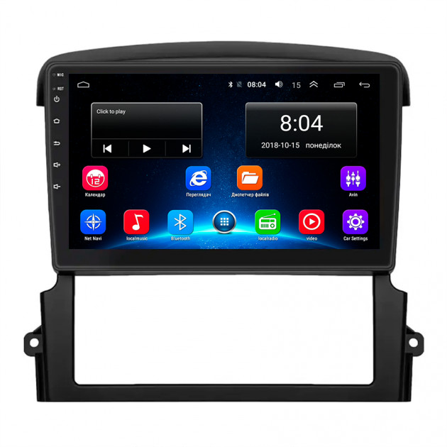Штатная магнитола Lesko для Kia Sorento I Рестайлинг 2006-2011 экран 9" 2/32Gb Wi-Fi GPS Base