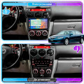 Штатная магнитола Lesko для Mazda 6 I (GG) Рестайлинг 2005-2008 экран 9" 2/32Gb CarPlay 4G Wi-Fi GPS Prime