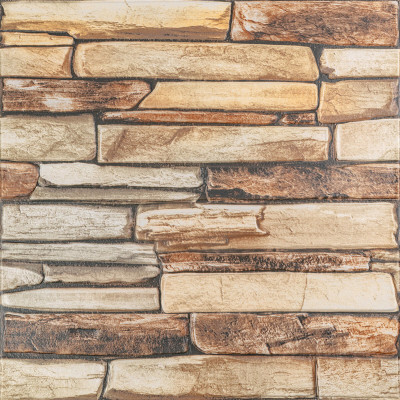 Панель стеновая 3D 680х680х4мм Коричневый сланец SW-00002002