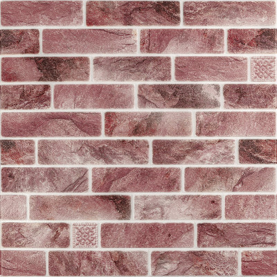 Панель стеновая 680х680х4мм Клинкер розовая глина SW-00002005