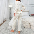 Женская тёплая пижама 5312 White костюм для дома S