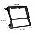 Переходная рамка Kia Sorento (BL) 2006-2009 (7242) 9"