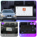 Штатная магнитола Lesko для BMW 5 серии IV (E39) Рестайлинг 2000-2004 экран 9" 4/64 QLED CarPlay 4G Wi-Fi GPS 360 Prime