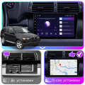 Штатная магнитола Lesko для BMW X5 I (E53) Рестайлинг 2003-2006 экран 9" 6/128Gb 4G Wi-Fi GPS Top