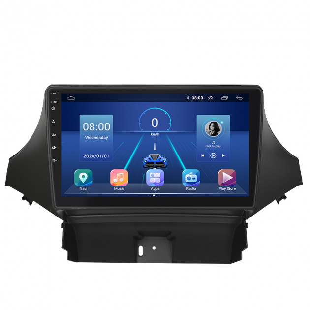 Штатная магнитола Lesko для Chevrolet Orlando I 2010-2018 экран 9" 4/64Gb 4G Wi-Fi GPS Top