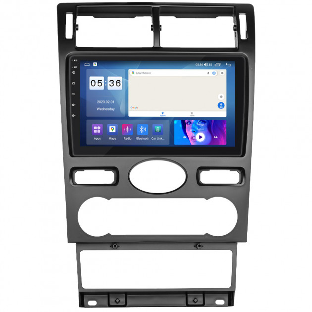 Штатная магнитола Lesko для Ford Mondeo III 2000-2003 экран 9" 2/32Gb CarPlay 4G Wi-Fi GPS Prime