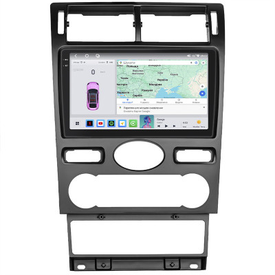 Штатная магнитола Lesko для Ford Mondeo III 2000-2003 экран 9" 4/64 QLED CarPlay 4G Wi-Fi GPS 360 Prime