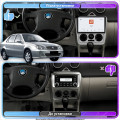 Штатная магнитола Lesko для Geely CK (Otaka) I Рестайлинг 2008-2016 экран 9" 4/64 QLED CarPlay 4G Wi-Fi GPS 360 Prime