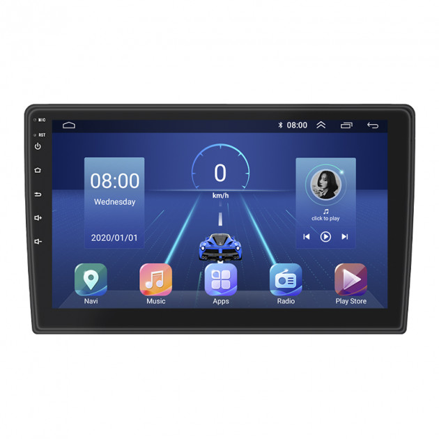 Штатная магнитола Lesko для Hyundai Azera I 2005-2011 экран 9" 4/32Gb 4G Wi-Fi GPS Top