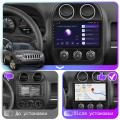 Штатная магнитола Lesko для Jeep Compass I Рестайлинг 2010-2013 экран 10" 4/64Gb 4G Wi-Fi GPS Top