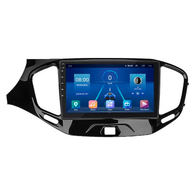 Штатная магнитола Lesko для LADA (ВАЗ) Vesta I 2015-н.в. экран 9" 6/128Gb 4G Wi-Fi GPS Top