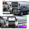 Штатная магнитола Lesko для Mitsubishi Challenger II 2008-2013 экран 9" 4/64 QLED CarPlay 4G Wi-Fi GPS 360 Prime