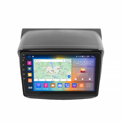 Штатная магнитола Lesko для Mitsubishi Challenger II Рестайлинг 2013-2015 экран 9" 4/64Gb CarPlay 4G Wi-Fi GPS Prime