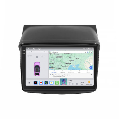 Штатная магнитола Lesko для Mitsubishi Pajero Sport II 2008-2013 экран 9" 4/64 QLED CarPlay 4G Wi-Fi GPS 360 Prime