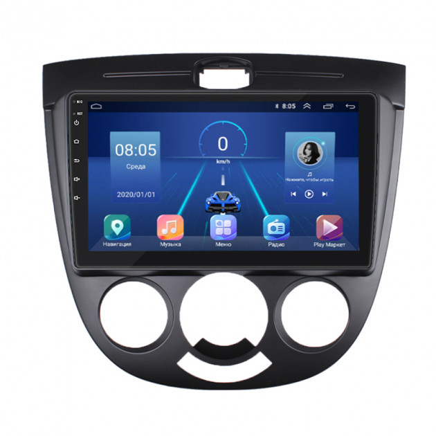 Штатная магнитола Lesko для Chevrolet Nubira  2003-2010 экран 9" 2/32Gb 4G Wi-Fi GPS Top