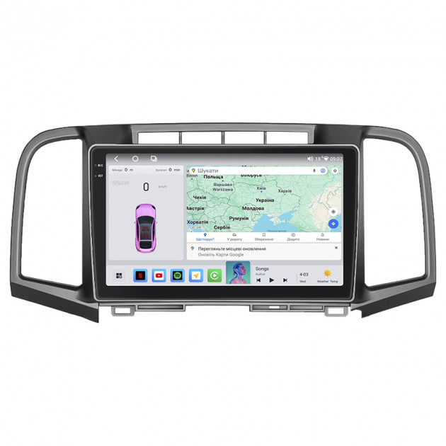 Штатная магнитола Lesko для Toyota Venza I 2008-2012 экран 9" 4/64 QLED CarPlay 4G Wi-Fi GPS 360 Prime