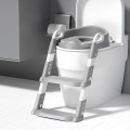 Детское сиденье на унитаз со ступенькой и ручками Bestbaby BC-108 Gray