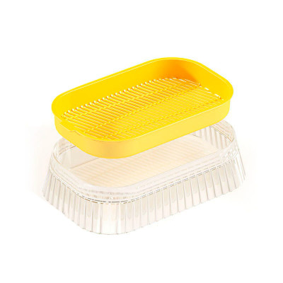 Лоток DT1159-D для проращивания кошачьей травы Желтый