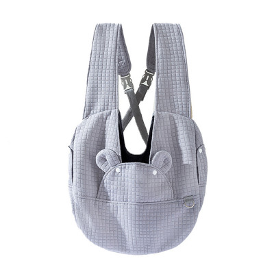 Нагрудная сумка-переноска для котов и собак 2307MSML1185 кенгуру Gray