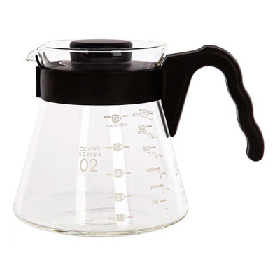 Сервер Ecocoffeetools S600 600 мл графин для приготовления кофе заварник для пуровера стеклянный Black