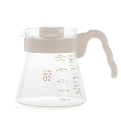 Сервер Ecocoffeetools S600 600 мл графин для приготовления кофе заварник для пуровера стеклянный White