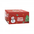 Рождественская чашка "Merry Christmass" Санта-Клаус JJX005 кружка с блюдцем с ложечкой новогодняя в подарочной упаковке White