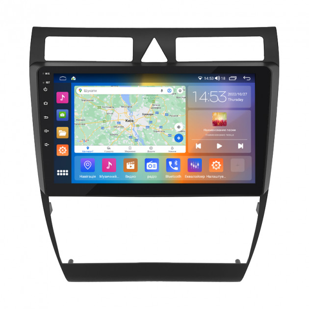 Штатная магнитола Lesko для Audi A6 II (C5) 1997-2001 экран 9" 2/32Gb CarPlay 4G Wi-Fi GPS Prime