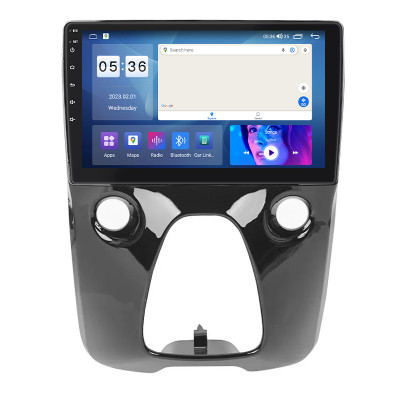 Штатная магнитола Lesko для Citroen C1 II 2014- экран 10" 2/32Gb CarPlay 4G Wi-Fi GPS Prime