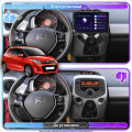 Штатная магнитола Lesko для Citroen C1 II 2014-н.в экран 10" 2/32Gb 4G Wi-Fi GPS Top