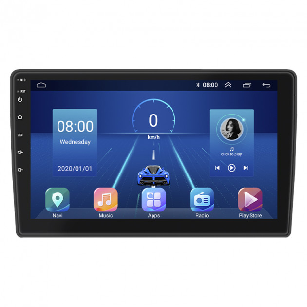 Штатная магнитола Lesko для Citroen C3 I Рестайлинг 2005-2010 экран 9" 4/64Gb 4G Wi-Fi GPS Top