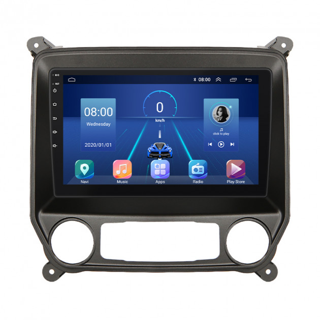 Штатная магнитола Lesko для Chevrolet Silverado III (K2XX) 2013-2015 экран 10" 4/64Gb 4G Wi-Fi GPS Top