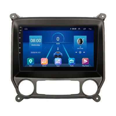 Штатная магнитола Lesko для Chevrolet Silverado III (K2XX) 2013-2015 экран 10" 6/128Gb 4G Wi-Fi GPS Top