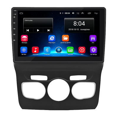 Штатная магнитола Lesko для Citroen C4 II Рестайлинг 2015-н.в. экран 10" 2/32Gb Wi-Fi GPS Base